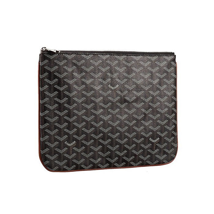 Goyard medium pouch MM with leather trim GOY5470: Image 1