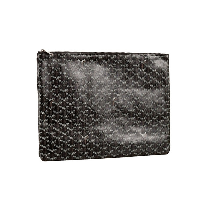 Goyard Senat GM Zipped Pouch Black GOY5477: Image 1