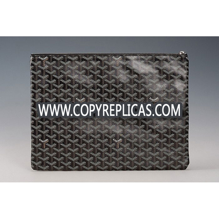 Goyard Senat GM Zipped Pouch Black GOY5477: Image 2