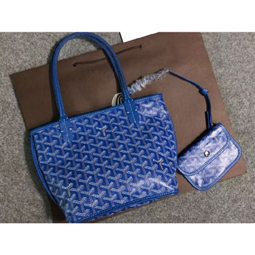 Goyard Anjou Reversible Tote Mini Blue GOY15093