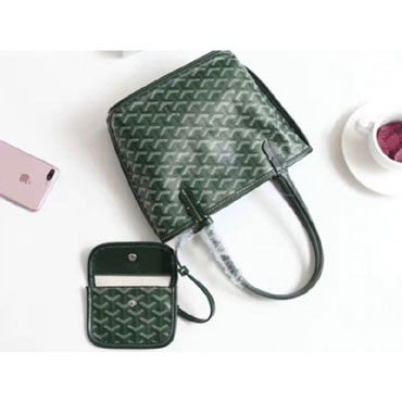 Goyard Anjou Reversible Tote Mini Green GOY15095