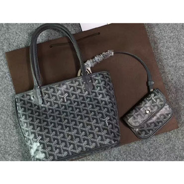 Goyard Anjou Reversible Tote Mini Grey GOY15096