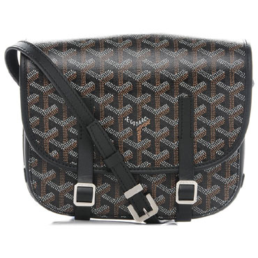 Goyard Chevron Belvedere Pm Messenger Bag Black GOY15111