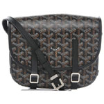 Goyard Chevron Belvedere Pm Messenger Bag Black GOY15111