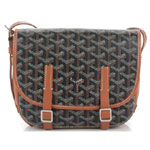 Goyard Chevron Belvedere Pm Messenger Bag Black Brown GOY15112