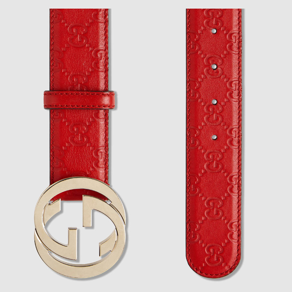 Guccissima belt with interlocking G 114876 AA61G 6523: Image 2