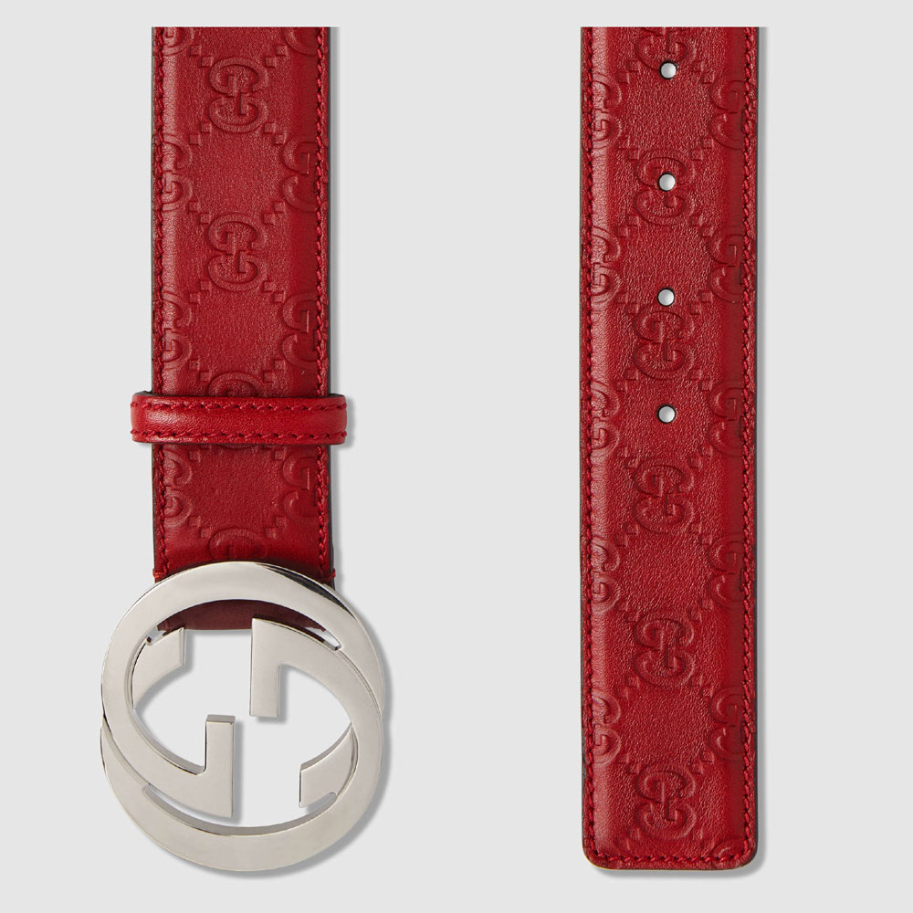 Guccissima belt with interlocking G 114984 AA61N 6420: Image 2