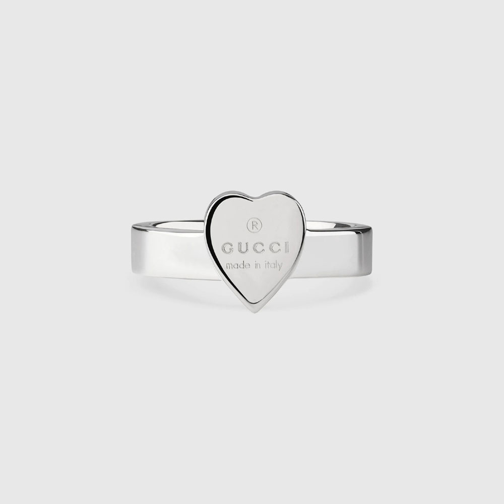 Heart ring with Gucci trademark 223867 J8400 8106: Image 1