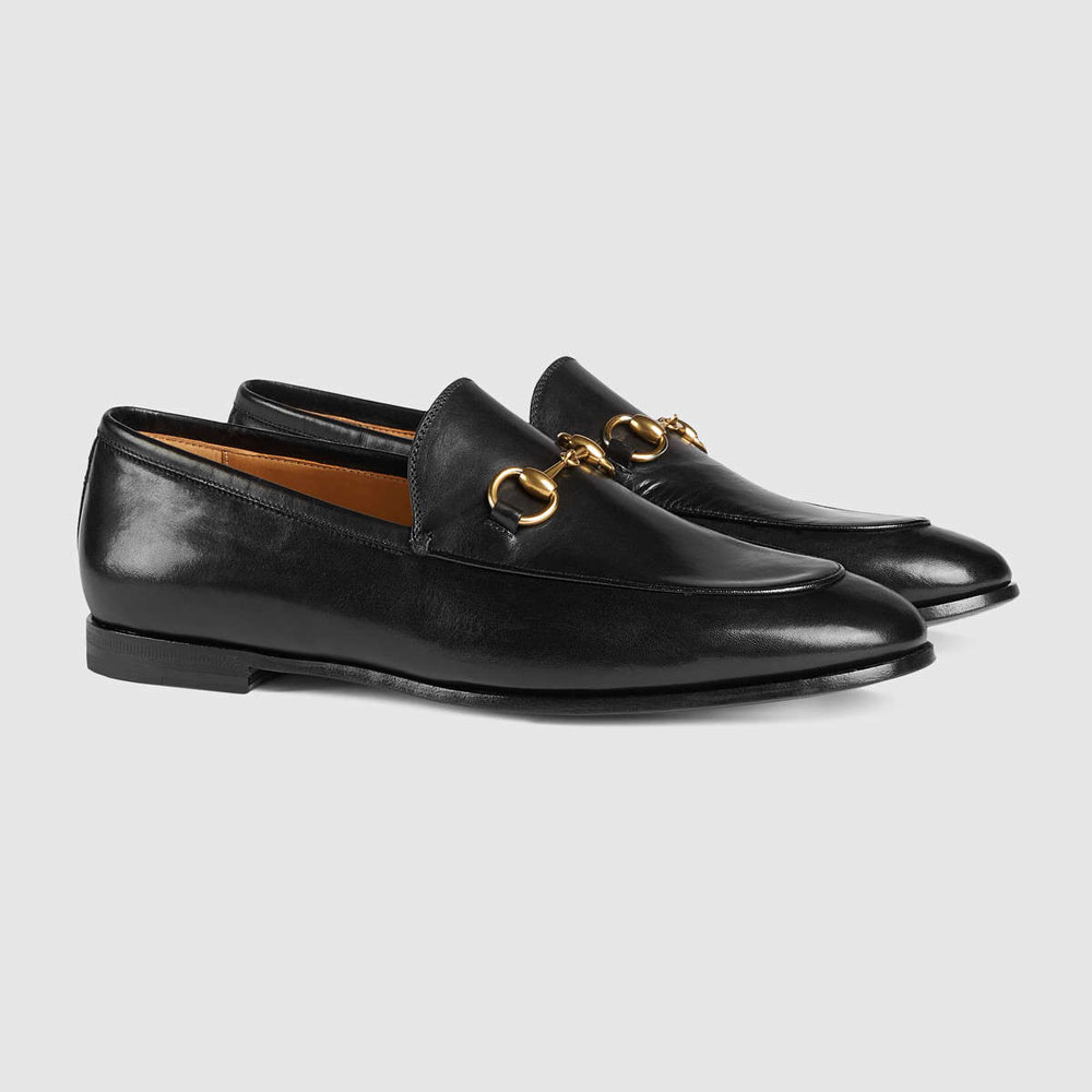 Gucci Jordaan leather loafer 404069 BLM00 1000: Image 1