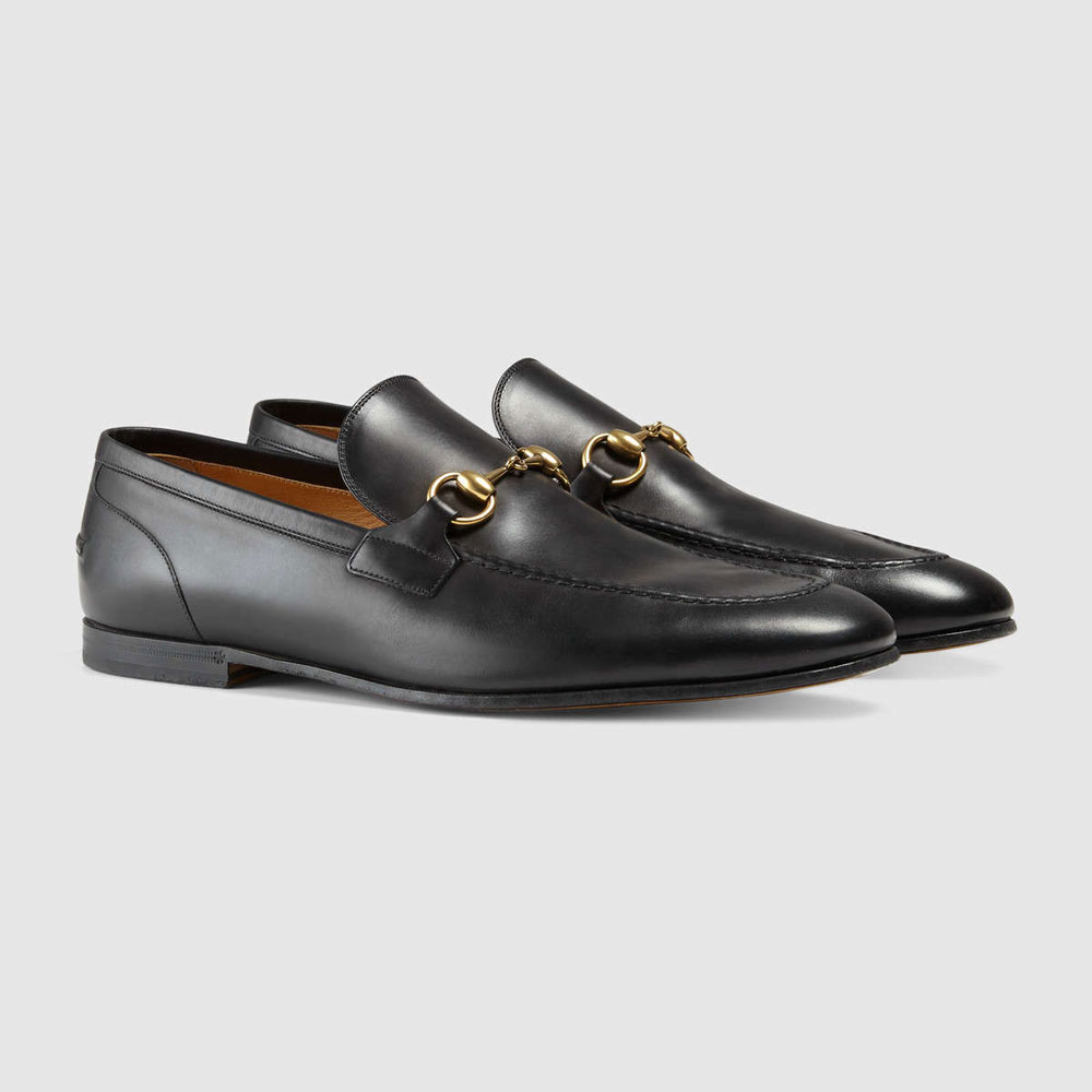 Gucci Jordaan leather loafer 406994 BLM00 1000: Image 1