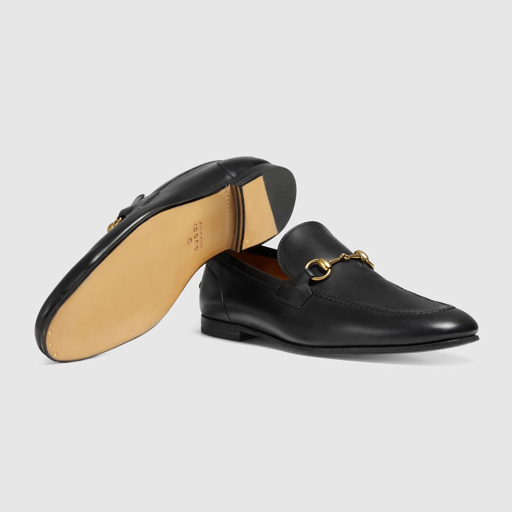 Gucci Jordaan leather loafer 406994 BLM00 1000: Image 4