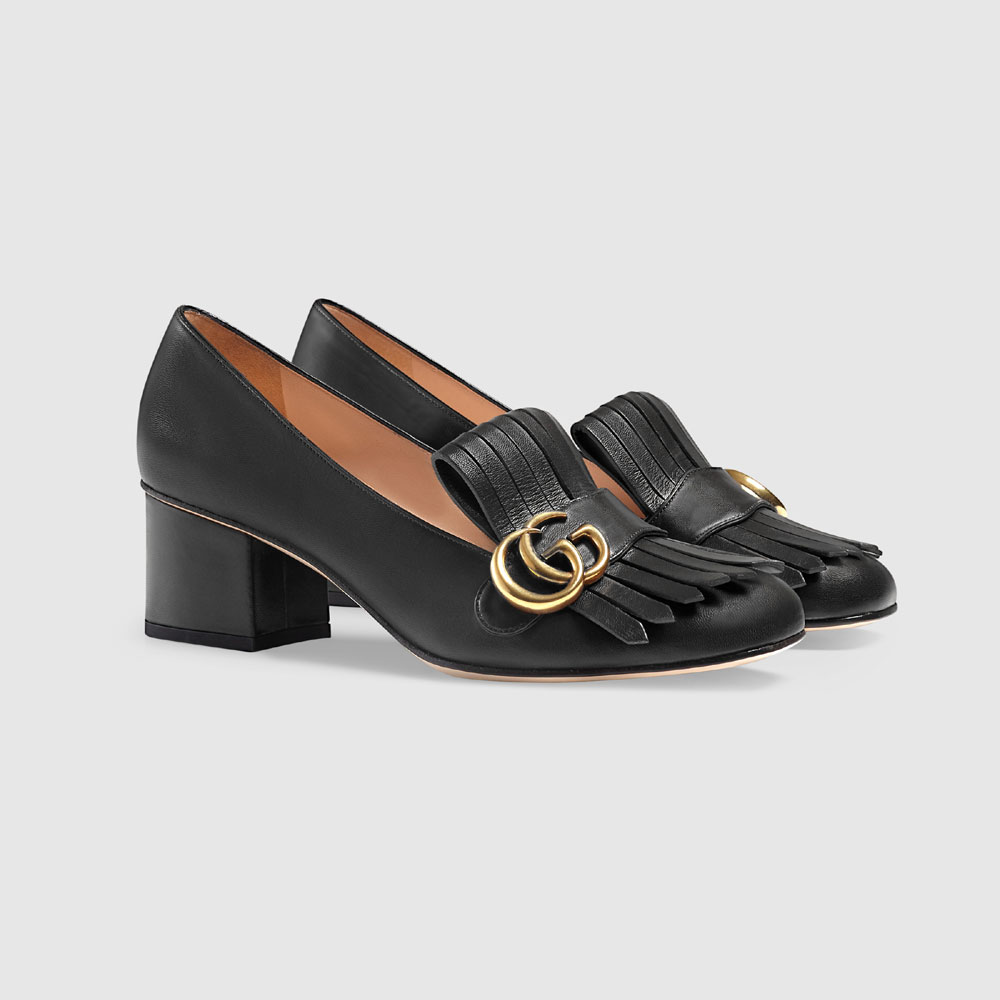 Gucci Leather mid-heel pump 408208 C9D00 1000: Image 1