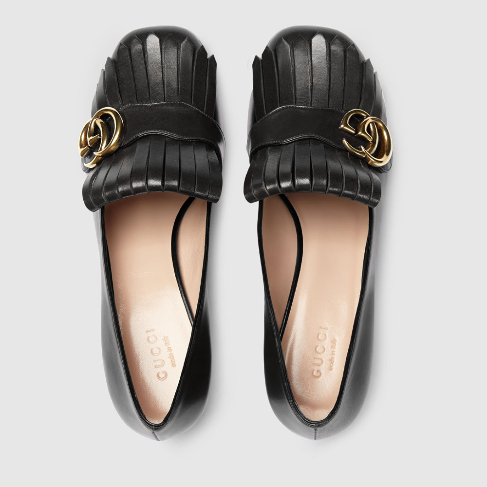 Gucci Leather mid-heel pump 408208 C9D00 1000: Image 2