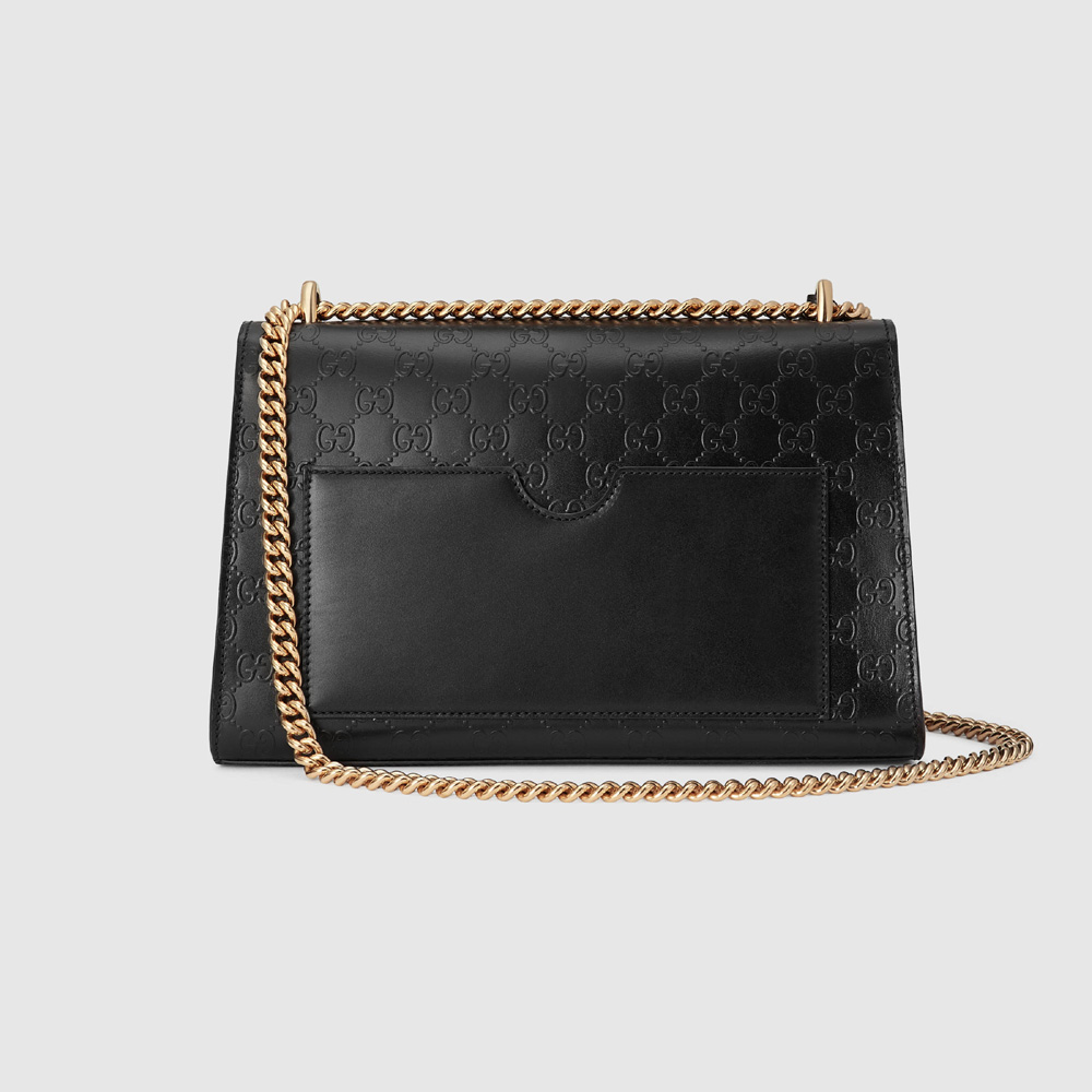 Padlock Gucci Signature shoulder bag 409486 CWC1G 1000: Image 3