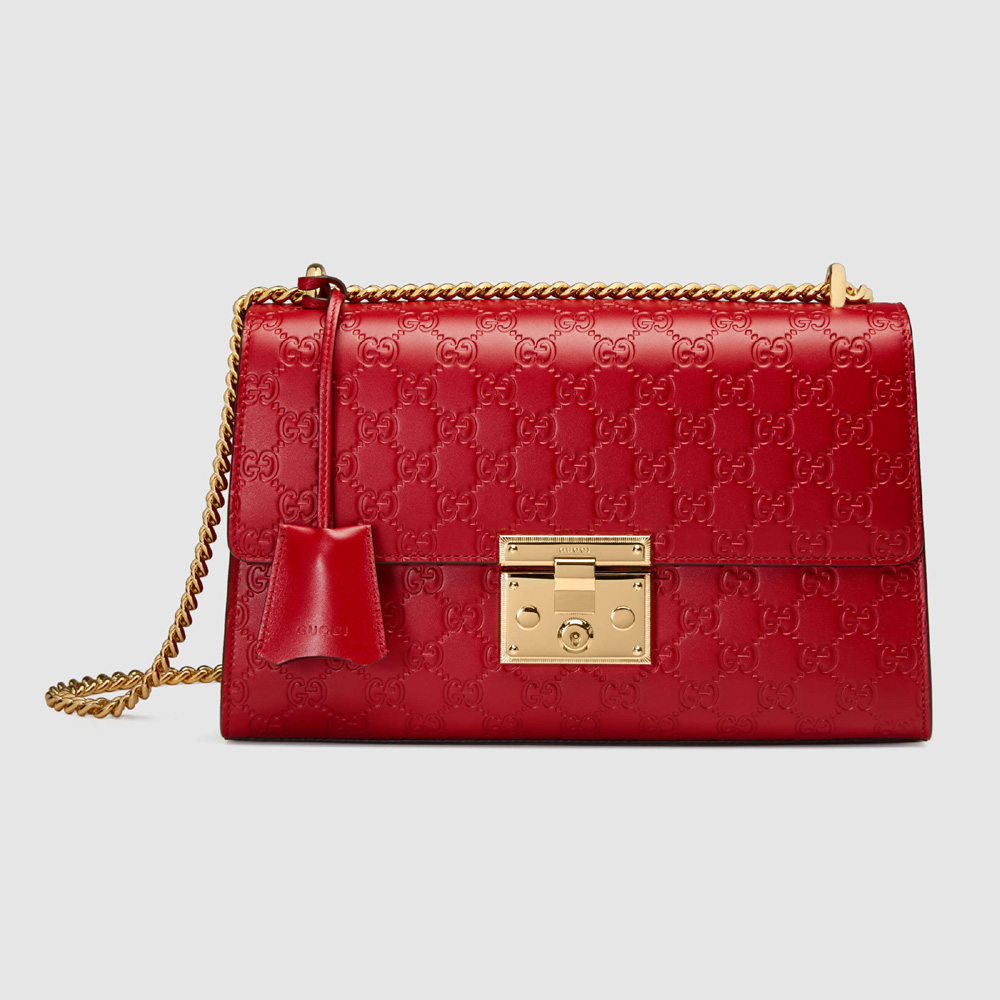 Padlock Gucci Signature shoulder bag 409486 CWC1G 6433: Image 1