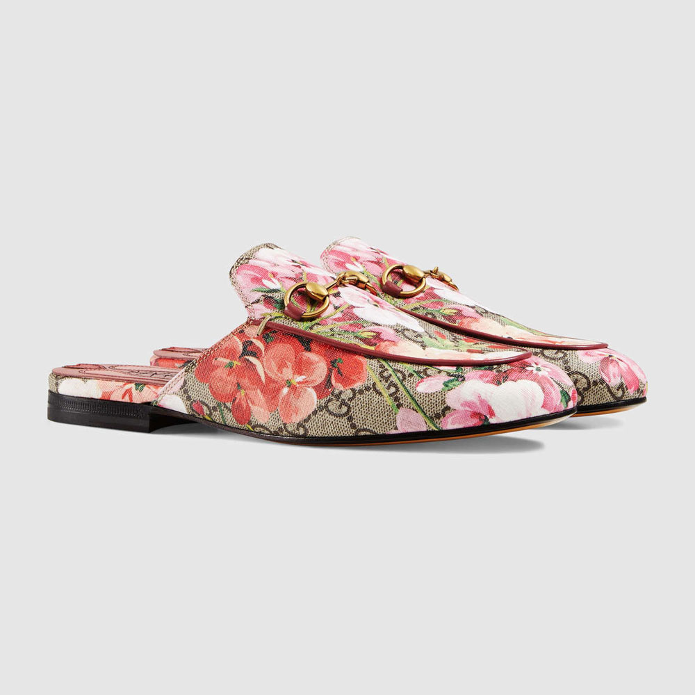 Gucci Princetown GG Blooms slipper 432772 KU2P0 8973: Image 1