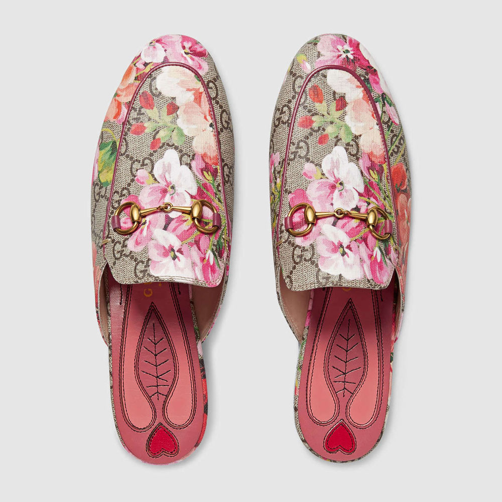 Gucci Princetown GG Blooms slipper 432772 KU2P0 8973: Image 2