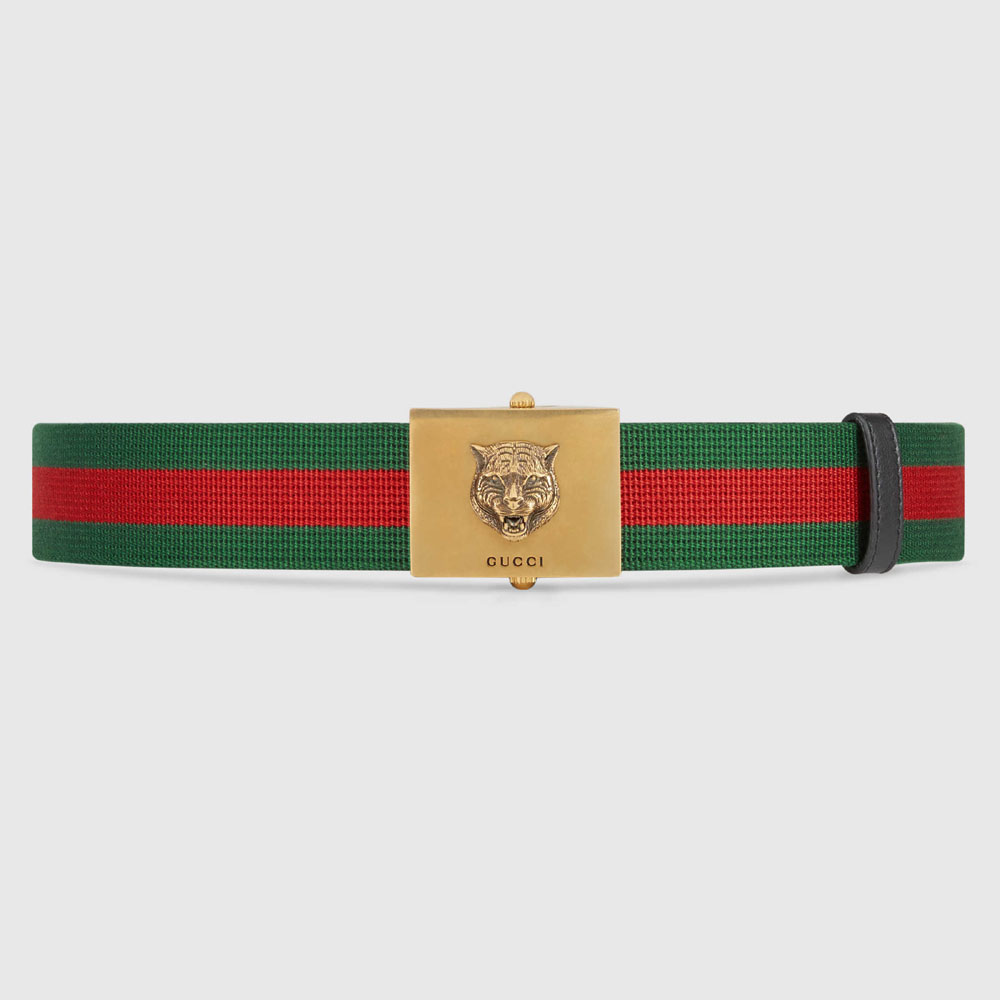 Gucci Embroidered Web belt 437498 H1FIT 8476: Image 1