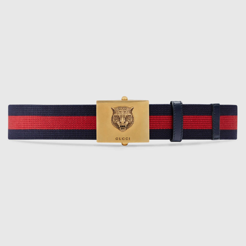 Gucci Embroidered Web belt 437498 H1FIT 8497: Image 1