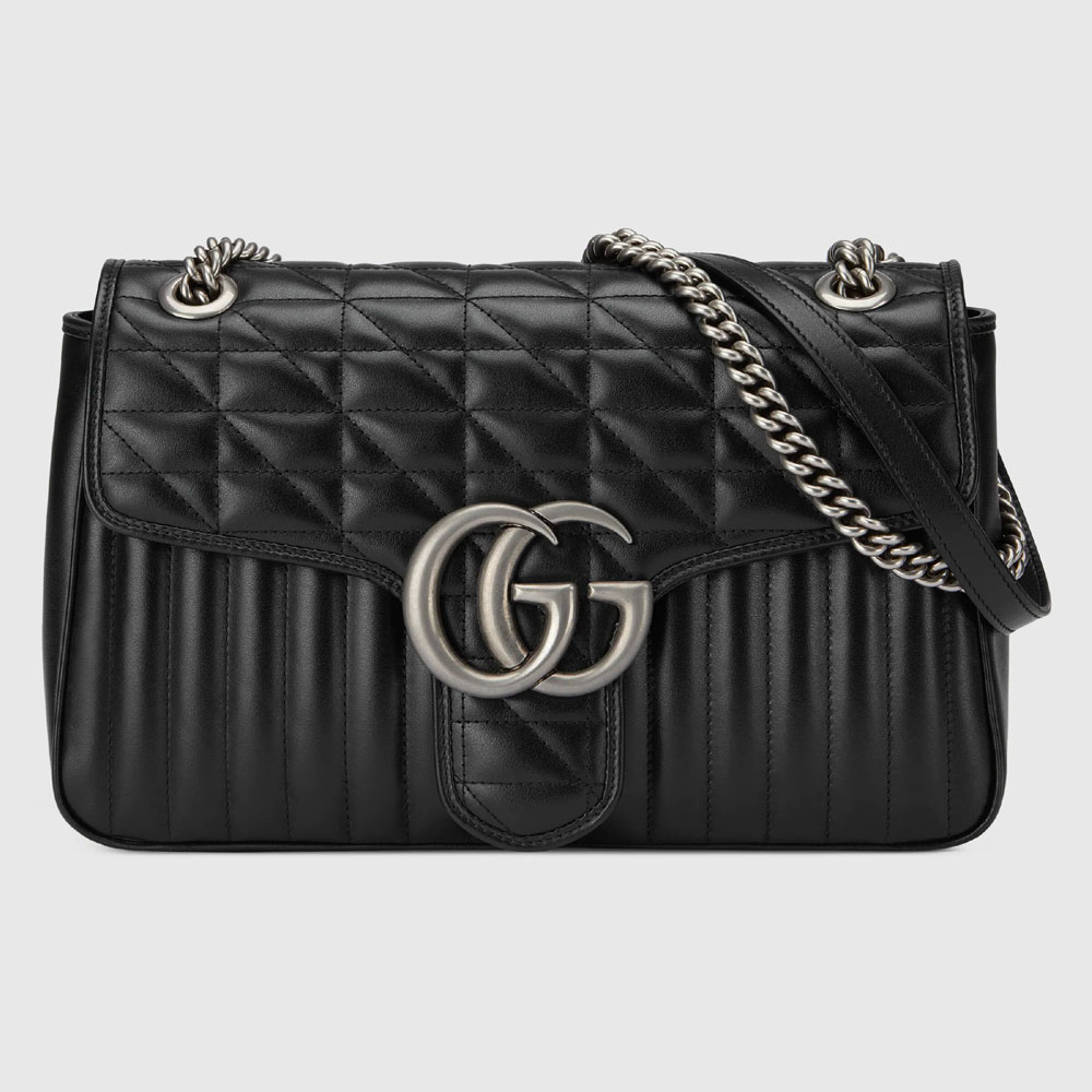 Gucci GG Marmont medium shoulder bag 443496 UM8AN 1000: Image 1