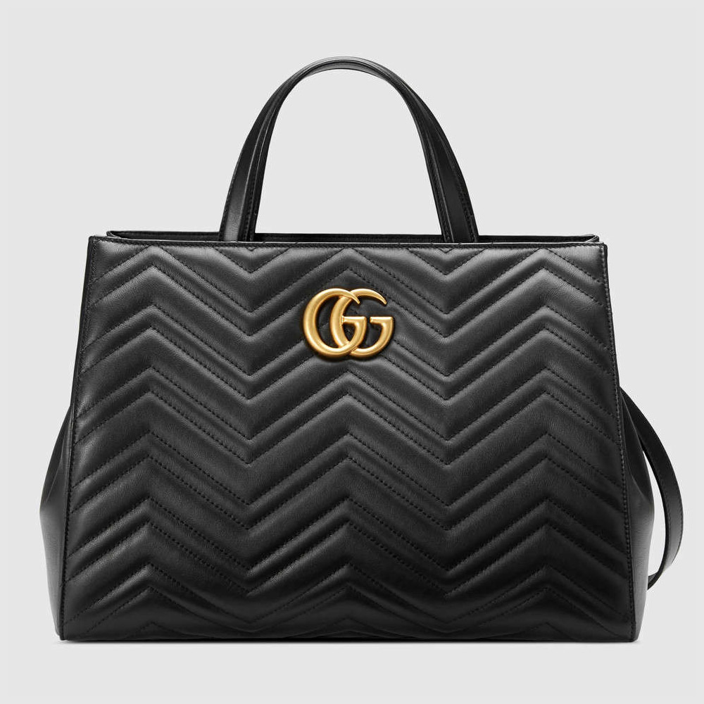 Gucci GG Marmont matelasse top handle bag 443505 DTD1T 1000: Image 1