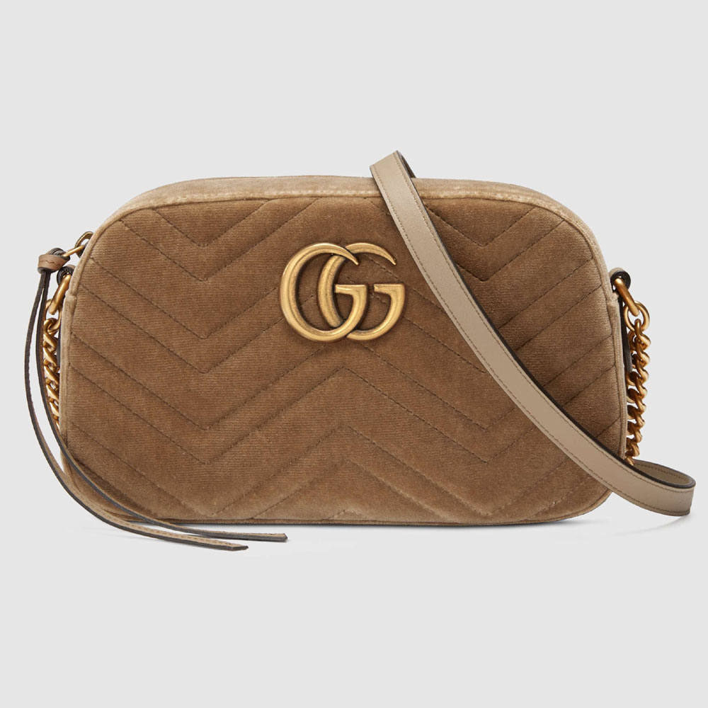 Gucci GG Marmont velvet small shoulder bag 447632 9QIBT 2807: Image 1