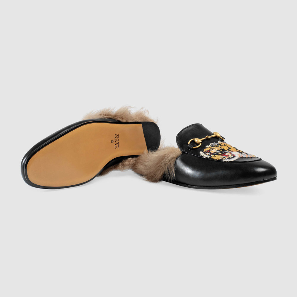 Gucci Princetown slipper with tiger 451209 DKHH0 1063: Image 4