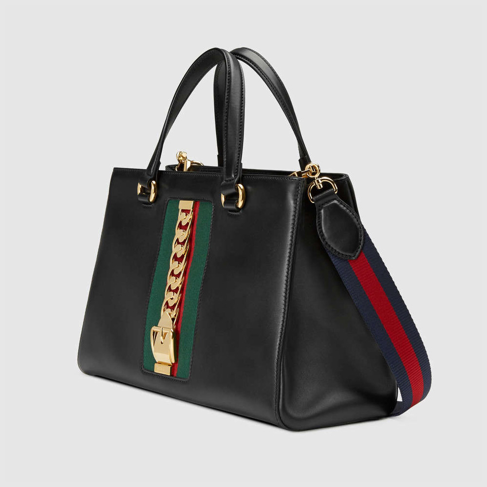 Gucci Sylvie leather top handle bag 453790 DSVKG 8638: Image 2