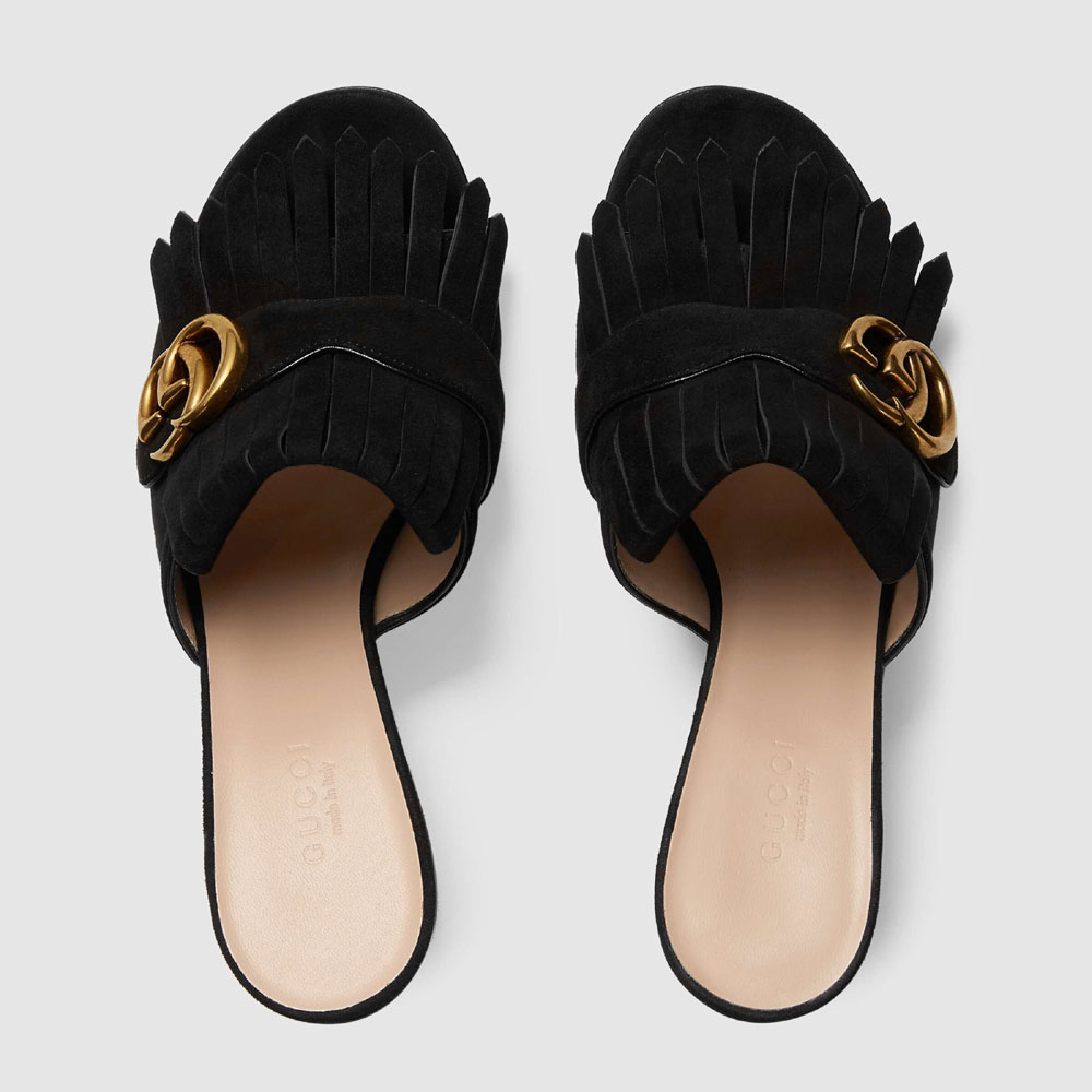 Gucci Suede mid-heel slide 458051 C2000 1000: Image 2