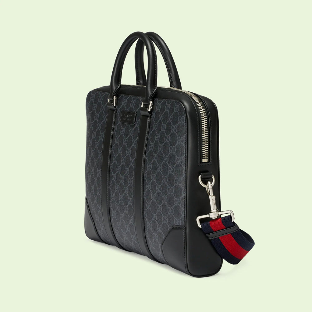 Gucci GG Black briefcase 474135 K5RLN 1095: Image 2