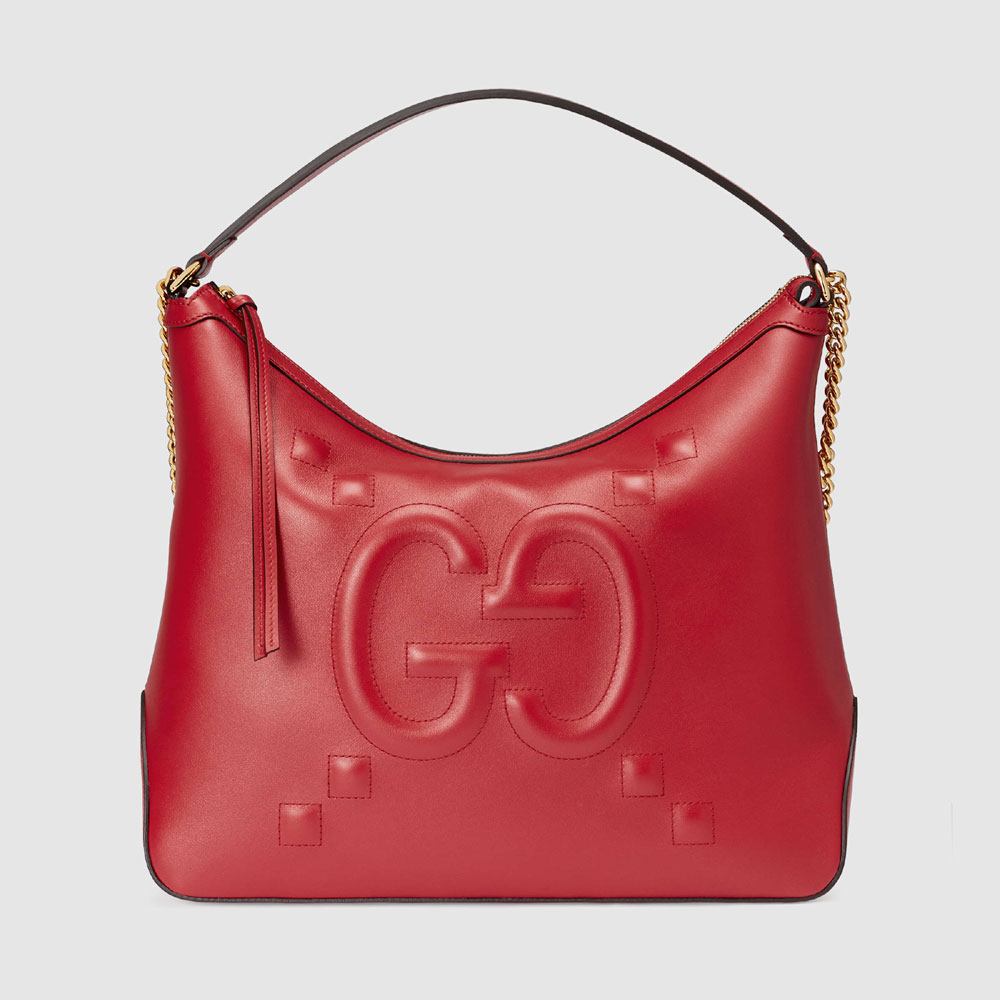 Gucci Embossed GG leather hobo 474988 DSVTG 6433: Image 1