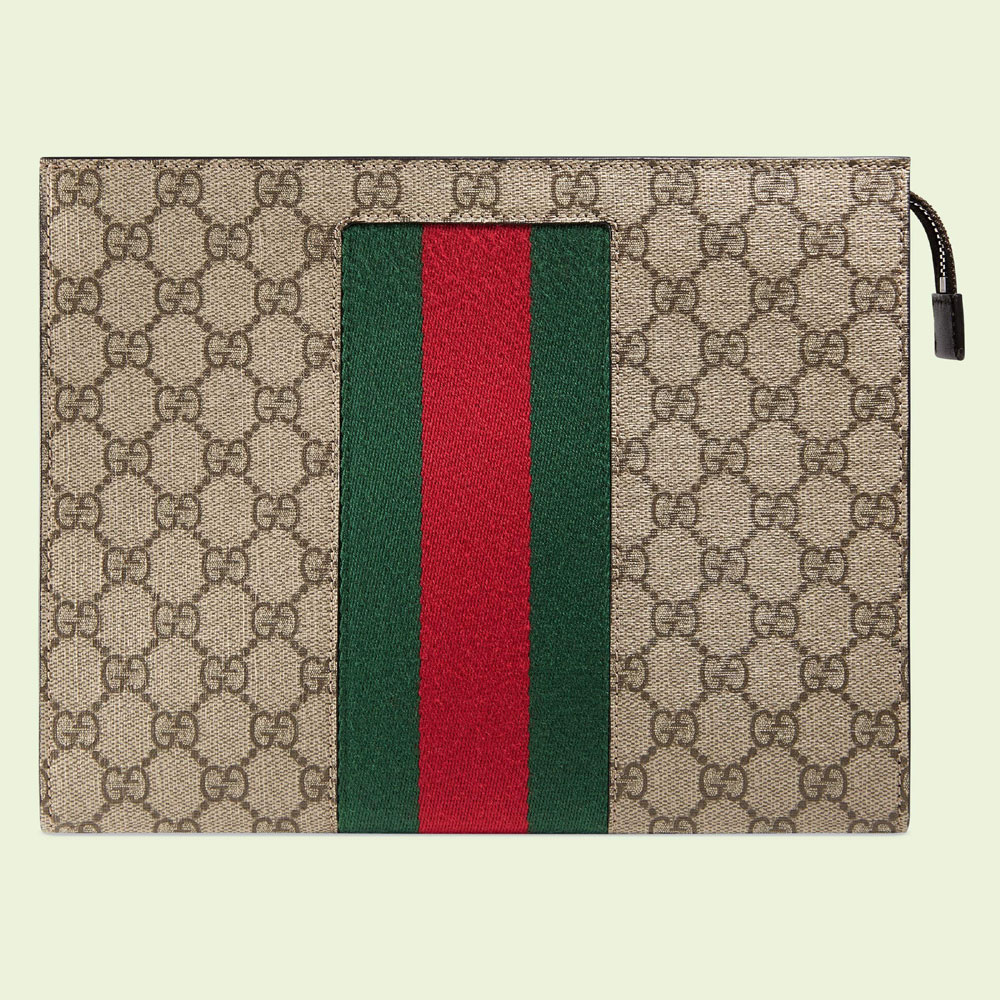 Gucci GG Supreme Web pouch 475316 KHN4N 9791: Image 1