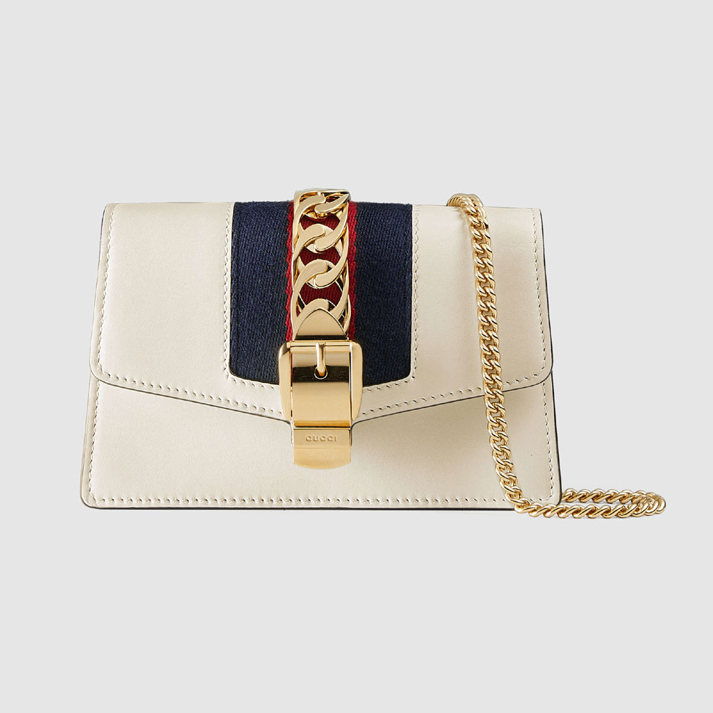 Gucci Sylvie leather mini chain bag 494646 CWLSG 8454: Image 1