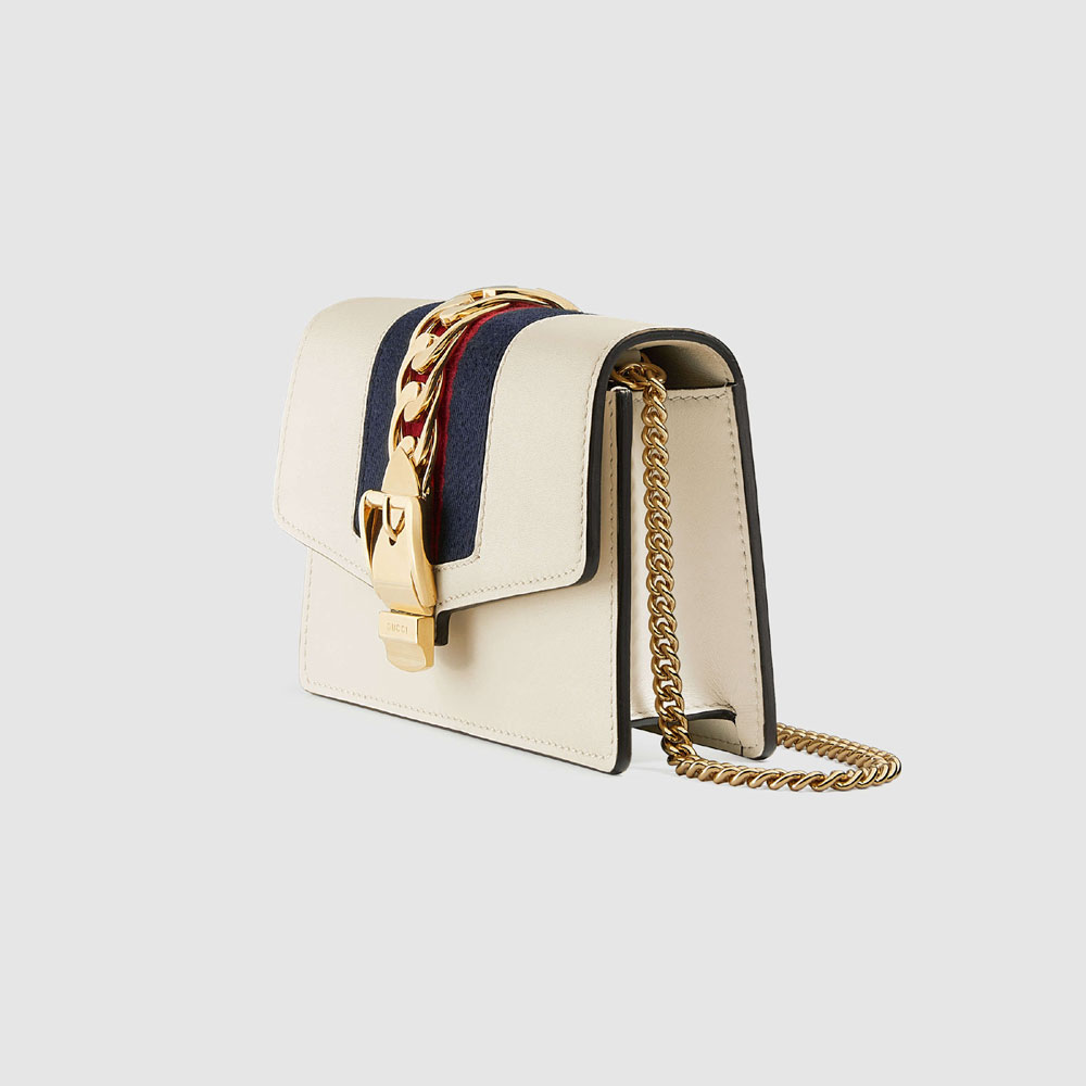 Gucci Sylvie leather mini chain bag 494646 CWLSG 8454: Image 4