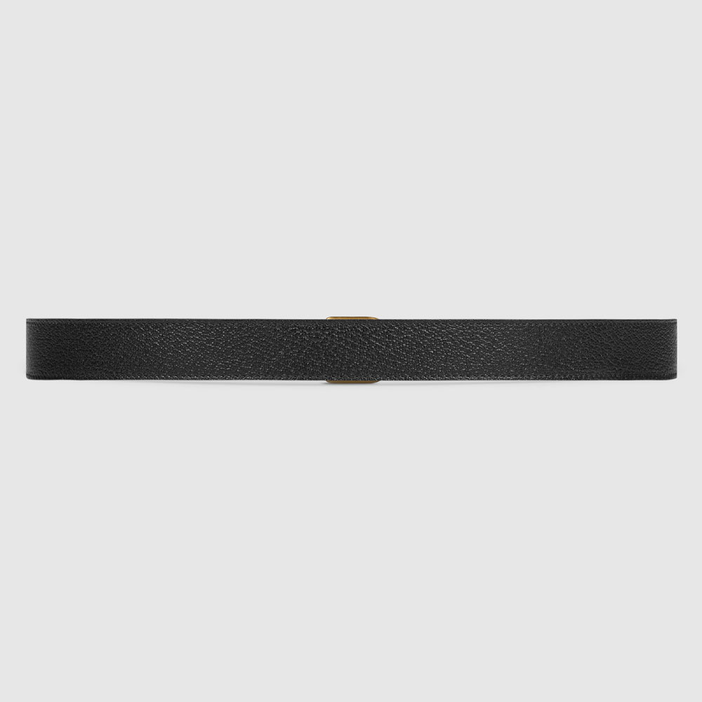 Gucci Leather belt with framed Double G 495128 DJ20T 1000: Image 3