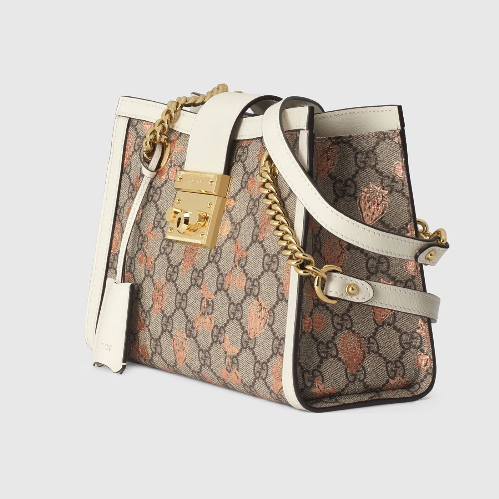 Gucci Padlock small berry tote bag 498156 UM6AG 8295: Image 2