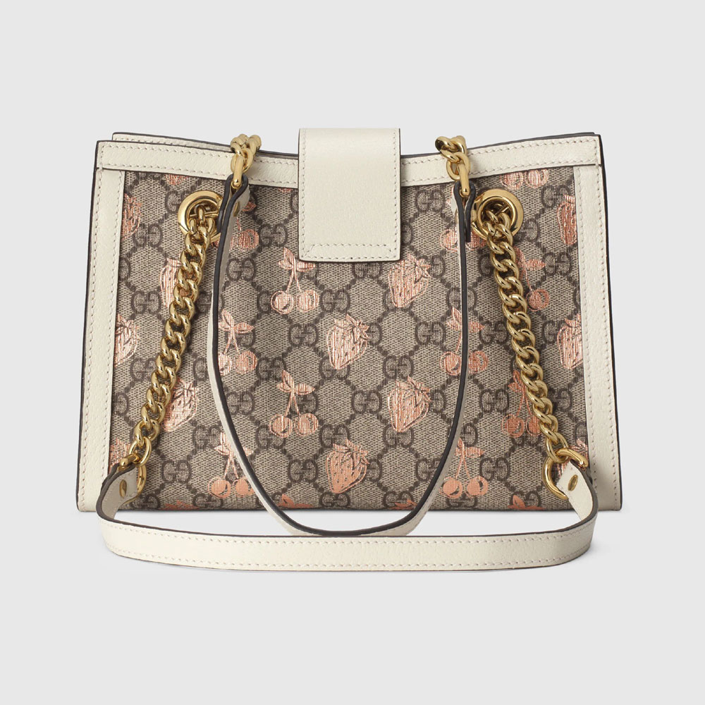 Gucci Padlock small berry tote bag 498156 UM6AG 8295: Image 3