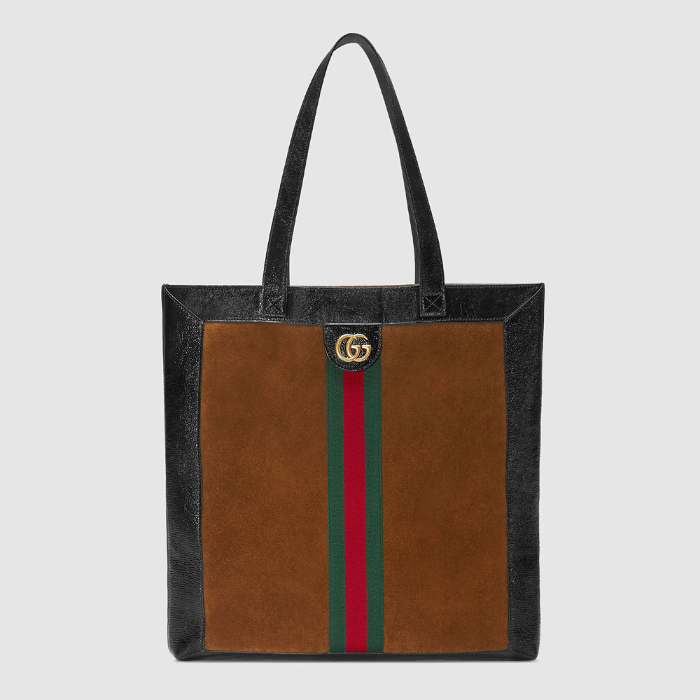 Gucci Ophidia suede large tote 519335 0KCDT 2863: Image 1