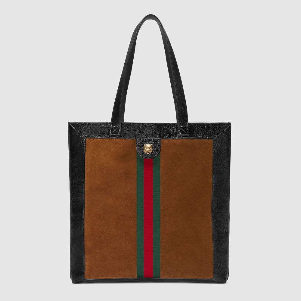 Gucci Ophidia suede large tote 519335 0KCDT 2863: Image 3