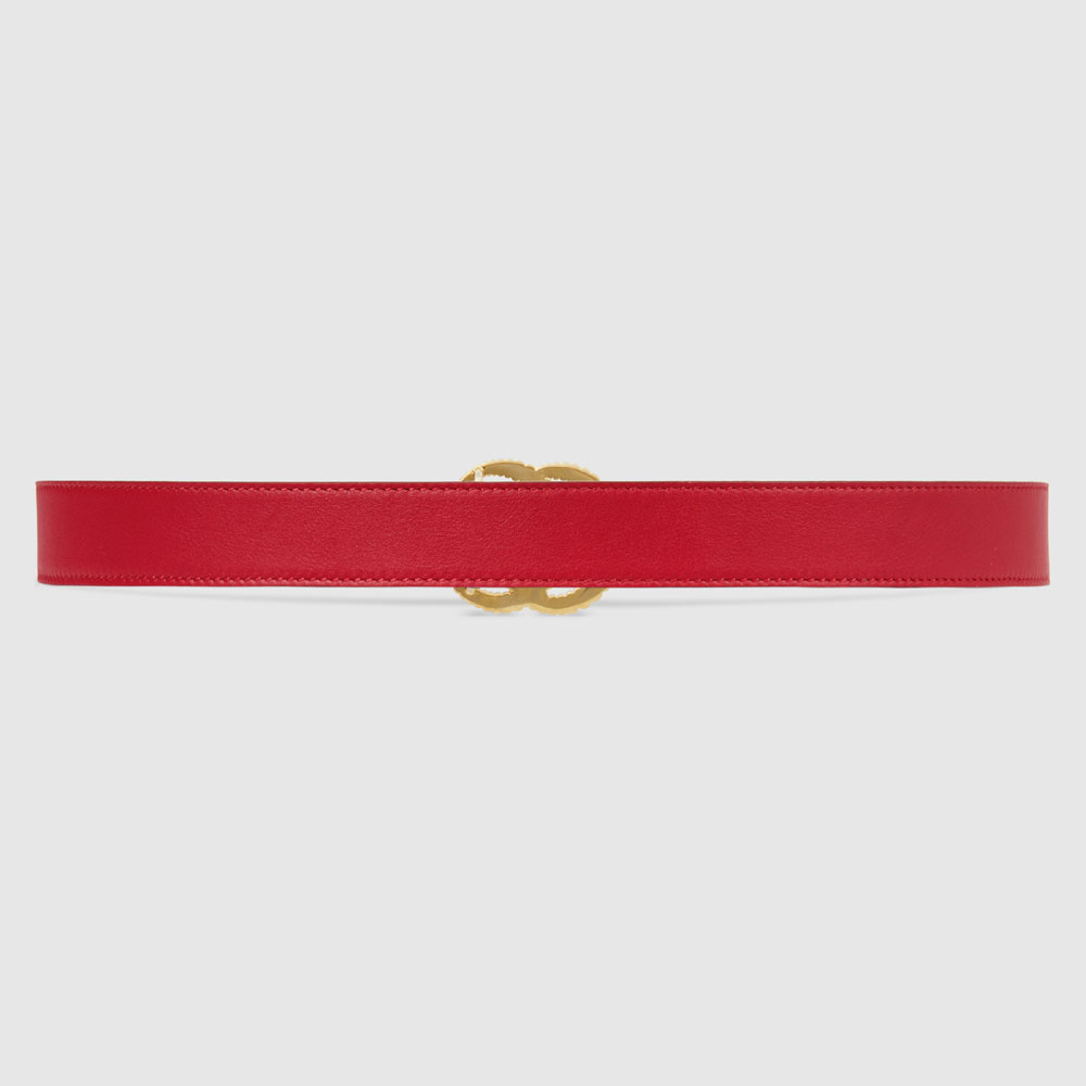 Gucci Leather belt torchon Double G buckle 524103 AP00G 6433: Image 3