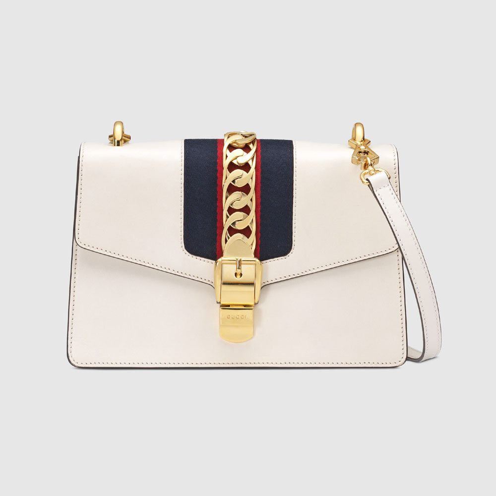 Gucci Sylvie small shoulder bag 524405 CVLEG 8605: Image 1