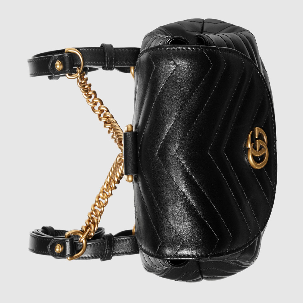 Gucci GG Marmont matelasse backpack 528129 DRW4T 1000: Image 4