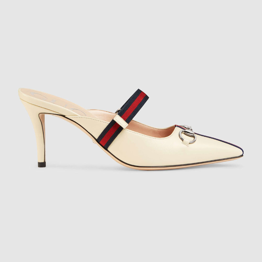 Gucci Mid-heel slide with Web 549617 0HEX0 9576: Image 2