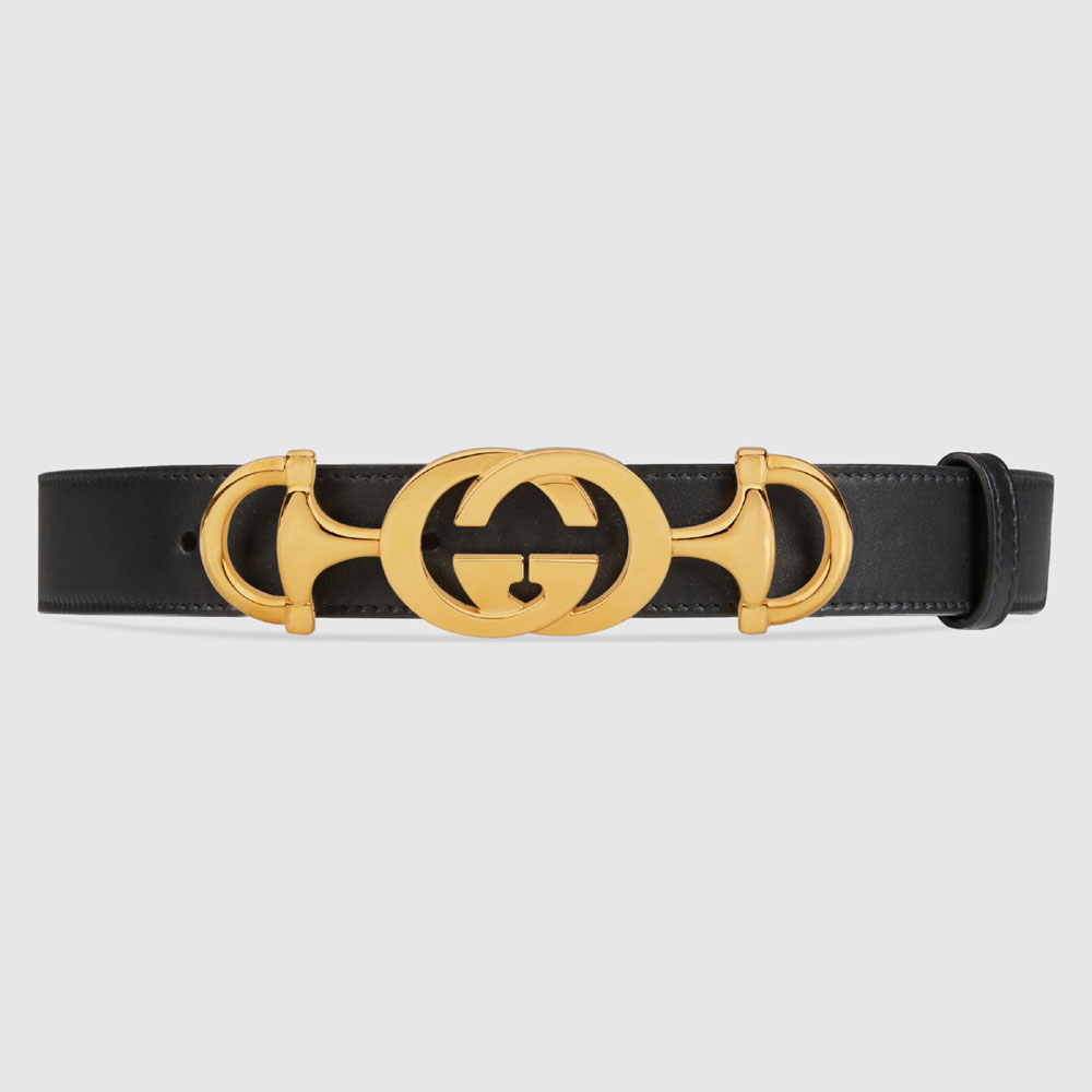 Gucci Leather belt Interlocking G Horsebit 550122 AP00G 1000: Image 1