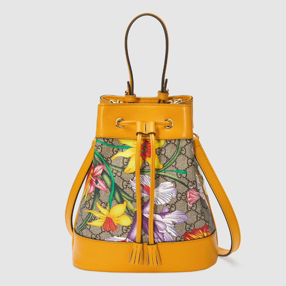 Gucci Ophidia GG Flora small bucket bag 550621 HV8HC 9782: Image 1