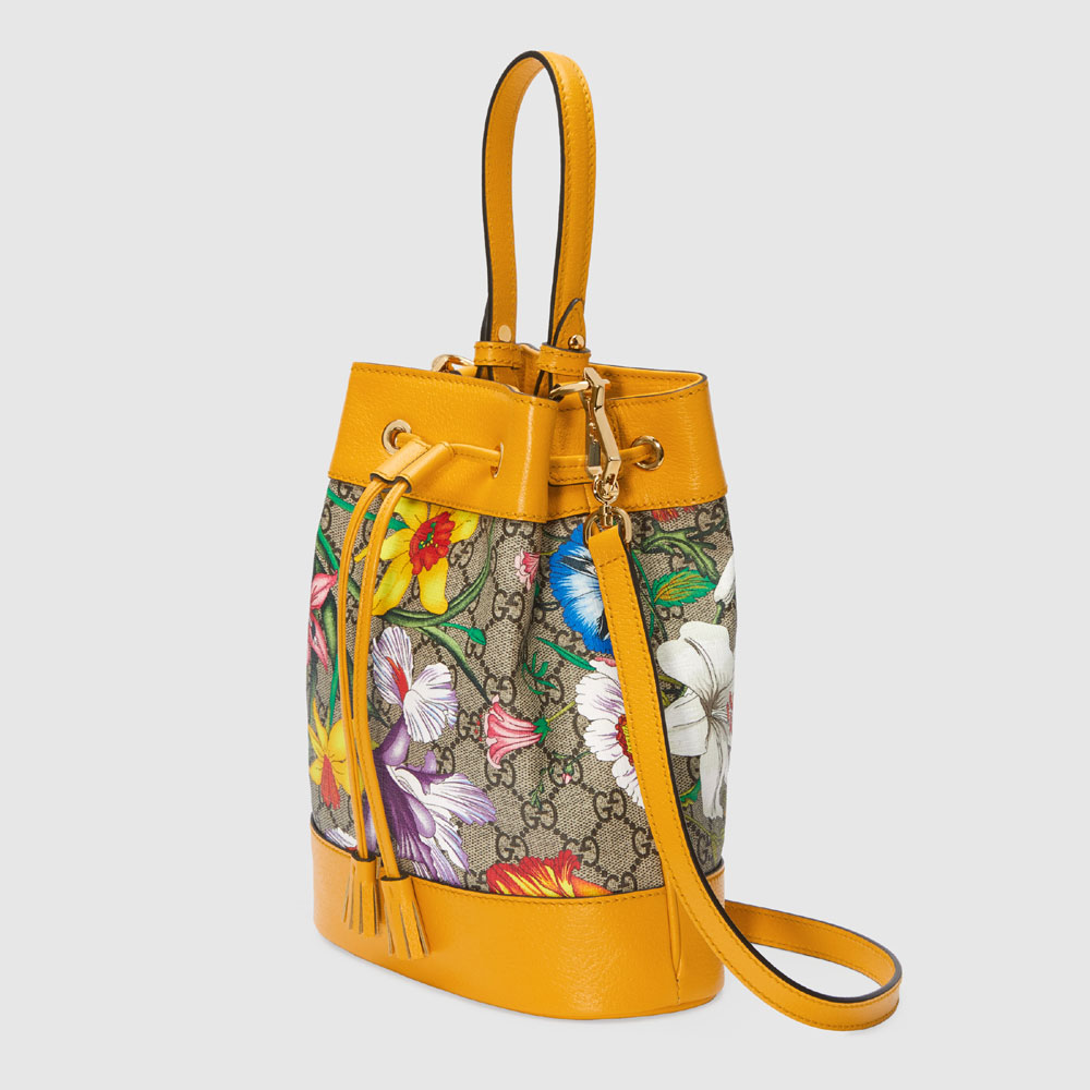 Gucci Ophidia GG Flora small bucket bag 550621 HV8HC 9782: Image 2