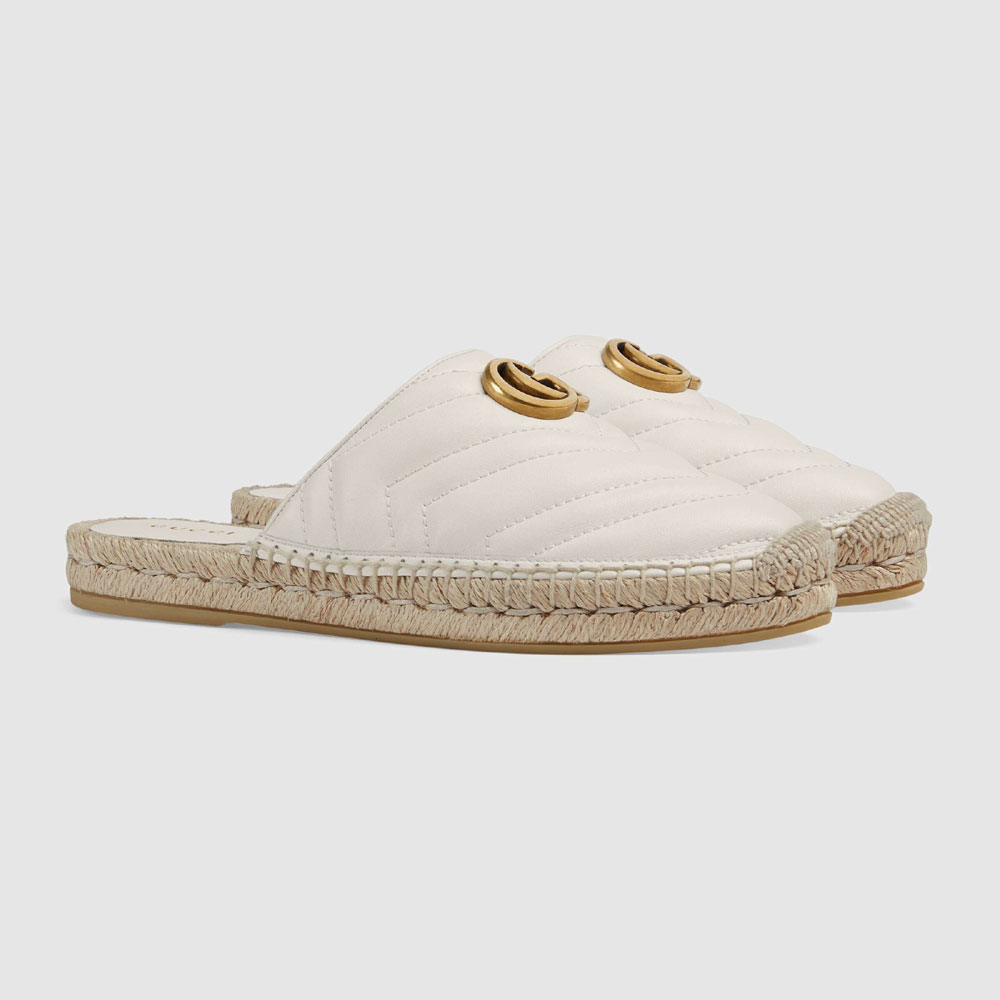 Gucci Leather espadrille with Double G 551881 BKO00 9014: Image 1