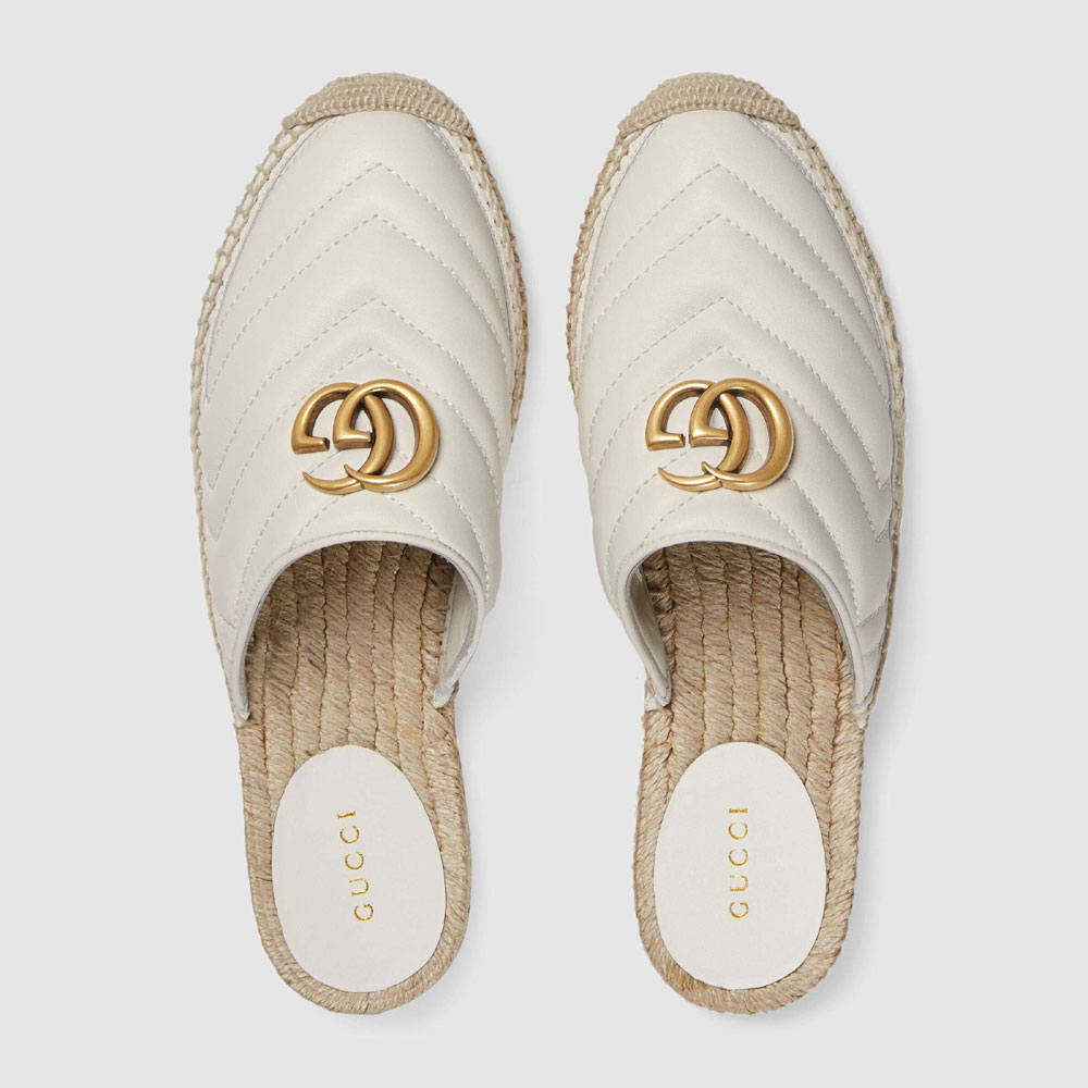 Gucci Leather espadrille with Double G 551881 BKO00 9014: Image 2