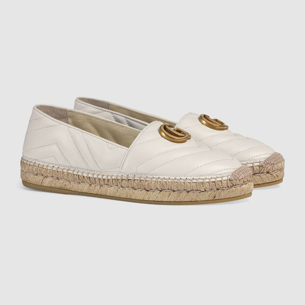 Gucci Leather espadrille with Double G 551890 BKO00 9014: Image 1