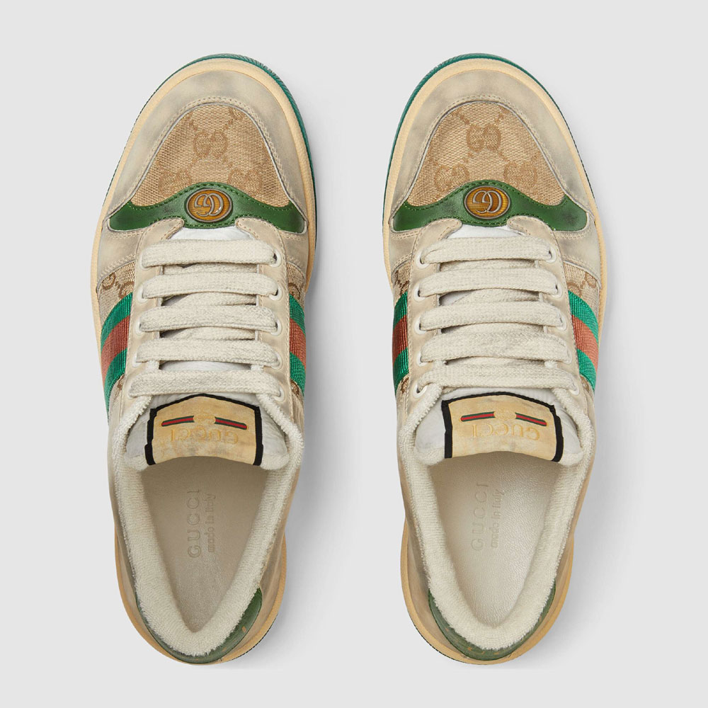 Gucci Womens Screener leather sneaker 570443 9Y920 9666: Image 3